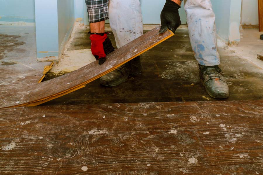 Cleaning and Repairing the Subfloor