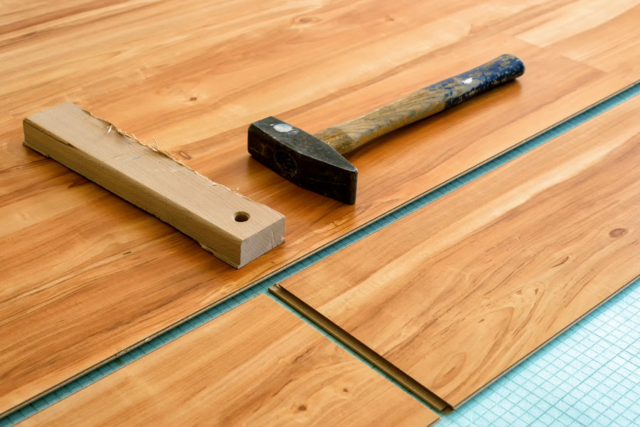 Ensuring proper expansion gaps for laminate flooring