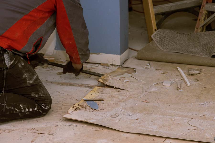 How to Remove Underlayment from Subfloor