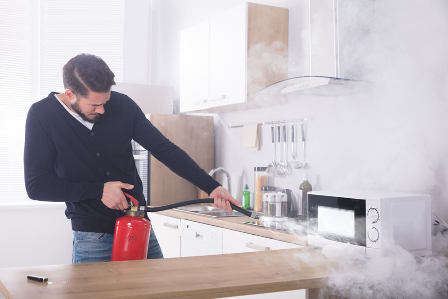 Removing Fire Extinguisher Residue from Electronics and appliances