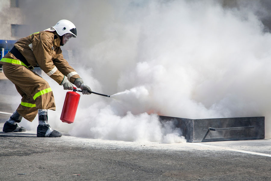 Safety Precautions When Cleaning Fire Extinguisher Residue