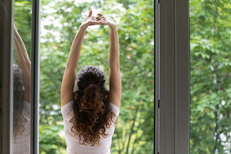 Exercise or yoga room