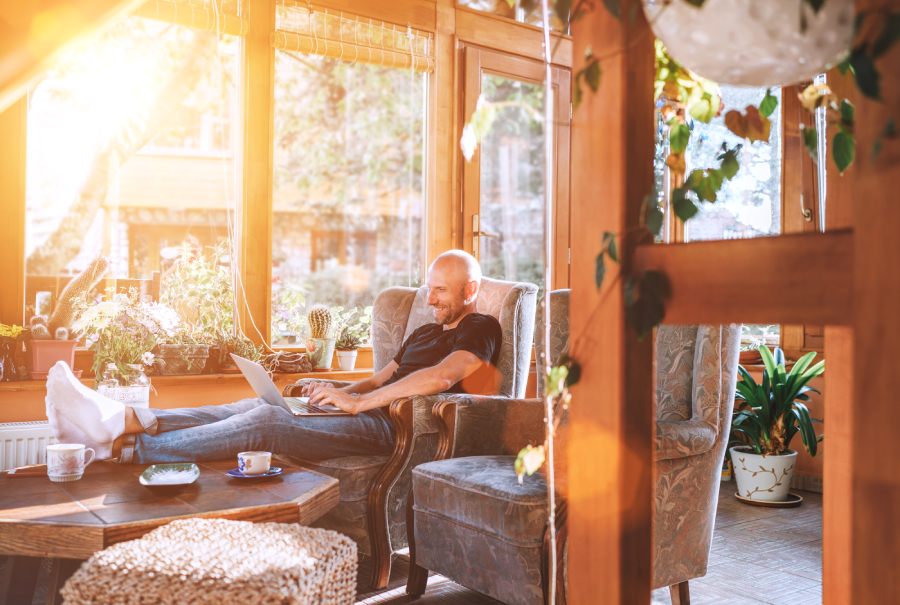 Home office or study-Sunroom