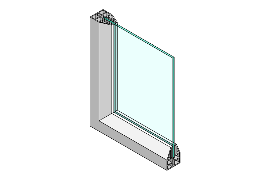 Single-pane glass