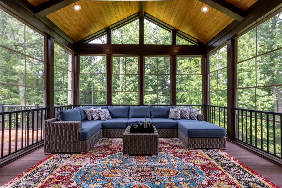 Three-season sunroom